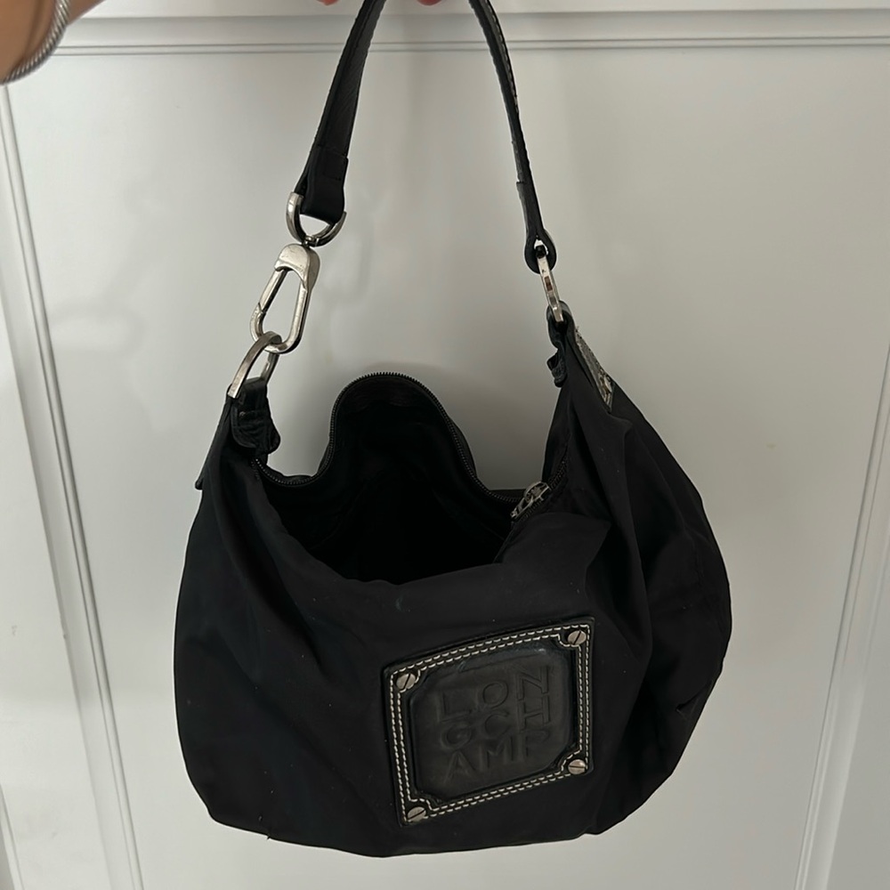 Longchamp black shoulder bag
